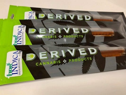 Derived cannabis oil syringe