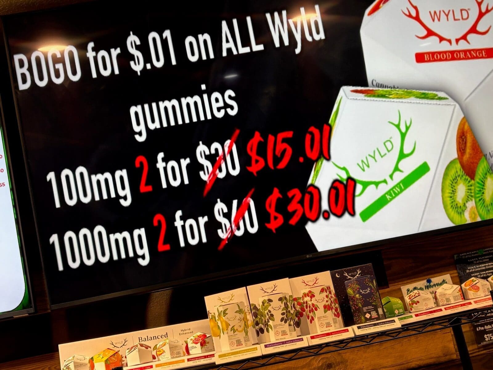 BOGO FOR $.01 ON ALL WYLD GUMMIES LAST CHANCE TO GET THIS WYLD DEAL
UNTIL 9/30